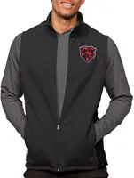 Antigua Chicago Bears Course Black Heather Vest