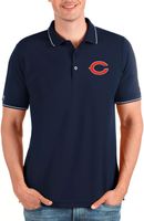 Antigua Men's Chicago Bears Affluent Navy Polo