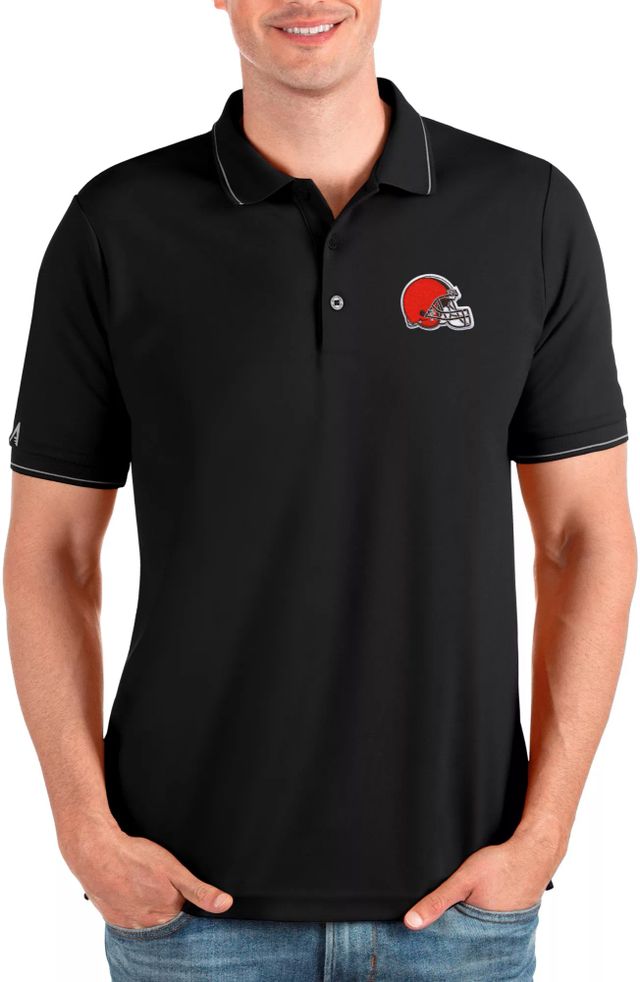 Antigua Men's Cleveland Browns Nova Silver/Grey Polo