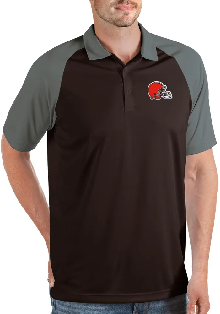 Antigua Men's Cleveland Browns Nova /Steel Polo