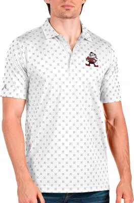 Antigua Cleveland Browns Elf Logo Spark White Polo