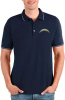 Antigua Men's Los Angeles Chargers Affluent Navy Polo