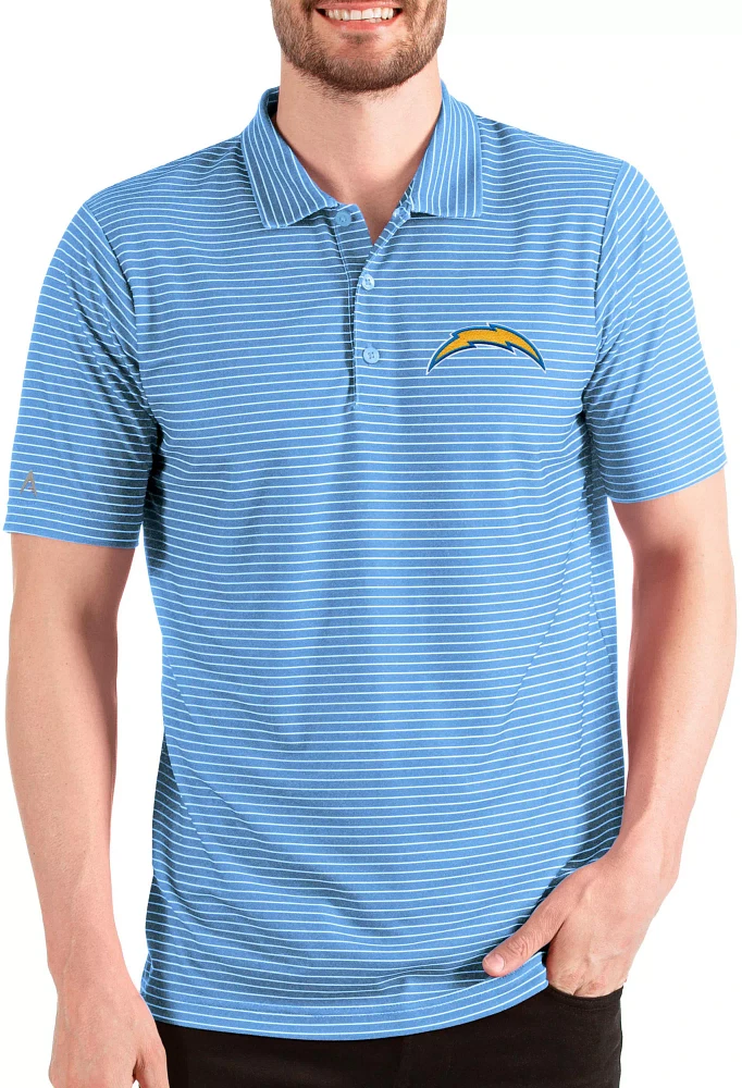 Antigua Men's Los Angeles Chargers Esteem Black/White Polo