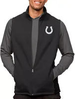 Antigua Indianapolis Colts Course Black Heather Vest