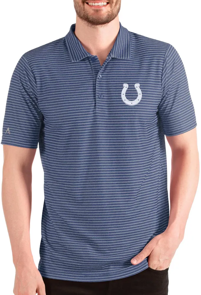 Antigua Men's Indianapolis Colts Esteem Royal/White Polo