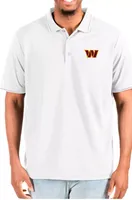 Antigua Men's Washington Commanders Affluent White/Silver Big & Tall Polo