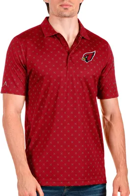 Antigua Arizona Cardinals Men's Spark Dark Red Polo