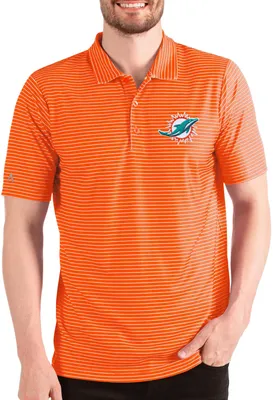 Antigua Men's Miami Dolphins Esteem /White Polo