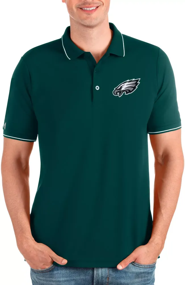 Antigua Men's Philadelphia Eagles Affluent Green Polo