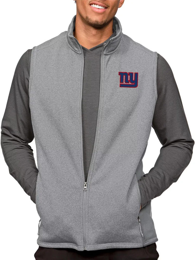 Antigua New York Giants Course Light Grey Heather Vest