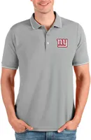 Antigua Men's New York Giants Affluent Grey Polo