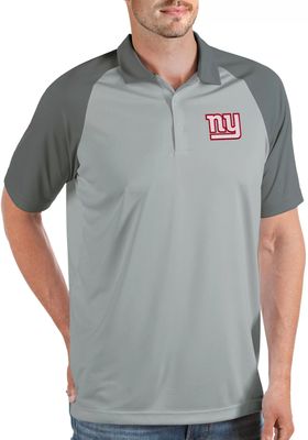 Antigua Men's New York Giants Nova Silver/Grey Polo