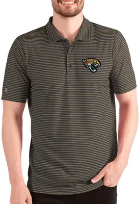 Antigua Men's Jacksonville Jaguars Esteem Black/Gold Polo