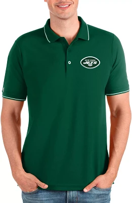 Antigua Men's New York Jets Affluent Green Polo