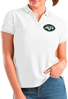 Antigua Men's New York Jets Tribute Quarter-Zip White Pullover