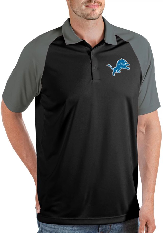 Antigua Apparel / Men's Detroit Lions Grey Compass Polo