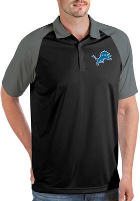 Antigua Men's Detroit Lions Nova /Grey Polo