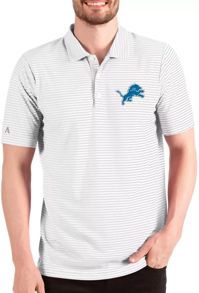 Antigua Men's Detroit Lions Esteem /Silver Polo