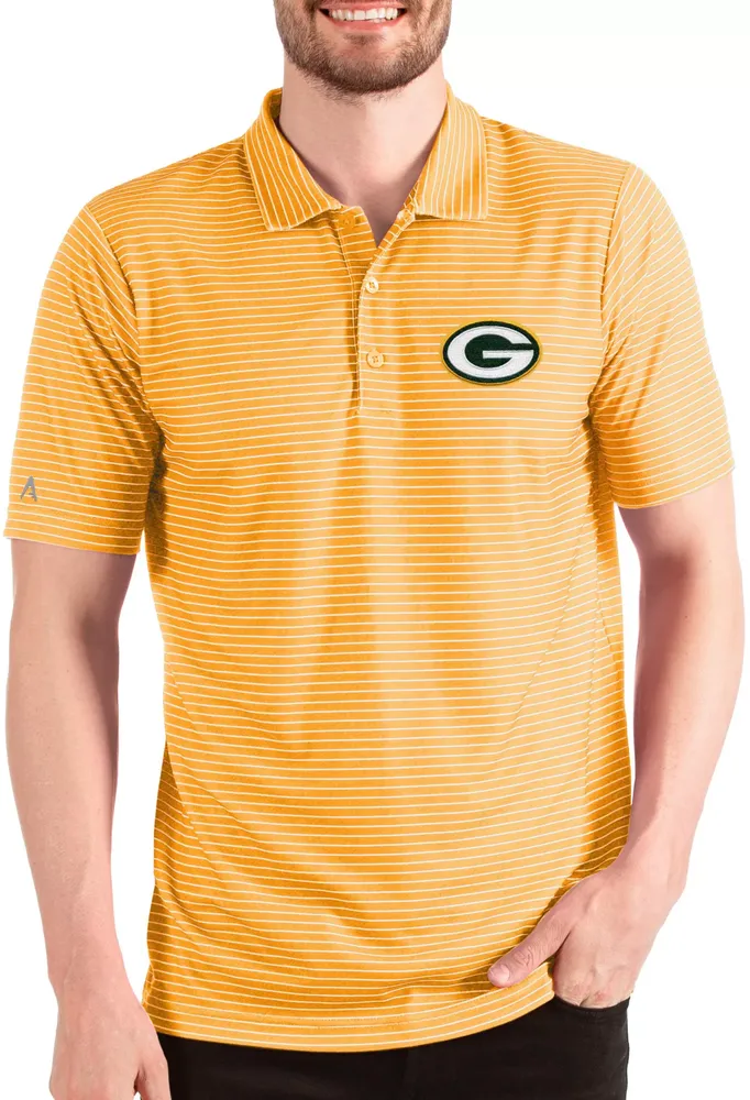 Antigua Men's Green Bay Packers Esteem /Gold Polo