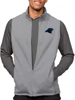 Antigua Carolina Panthers Course Light Grey Heather Vest