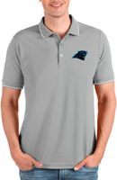 Antigua Men's Carolina Panthers Affluent Grey Polo