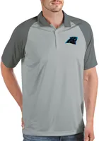 Antigua Men's Carolina Panthers Nova Silver/Grey Polo