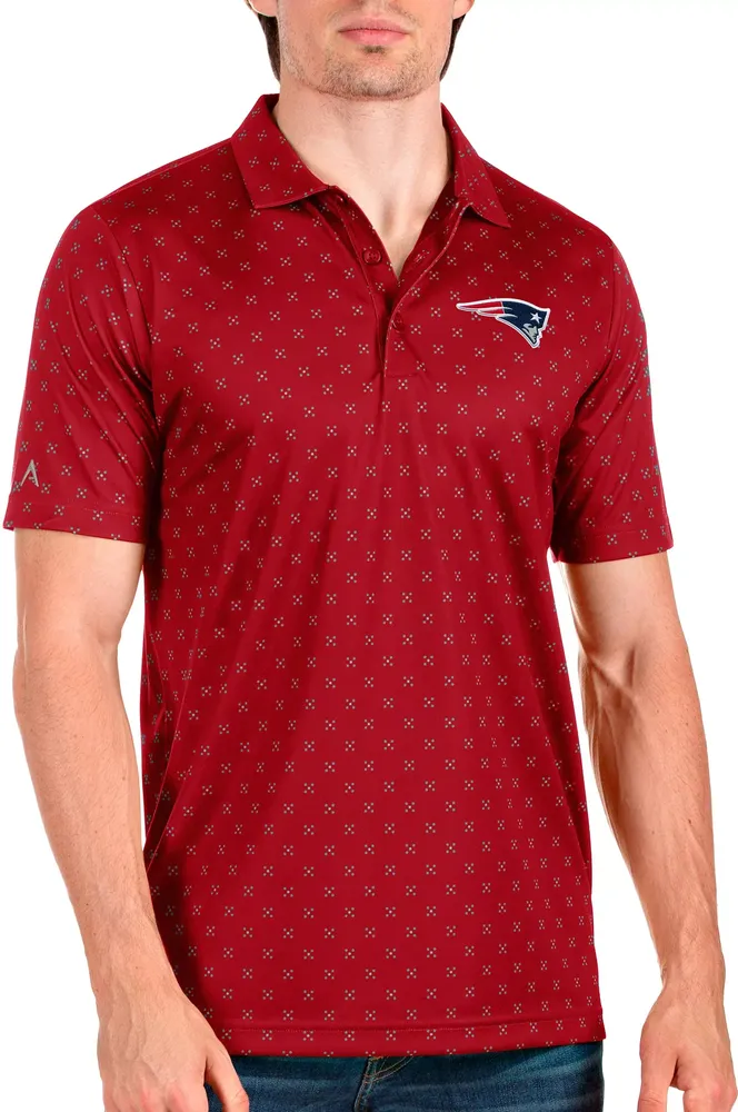 Antigua New England Patriots Men's Spark Dark Red Polo