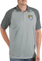 Antigua Men's Los Angeles Rams Nova Silver/Grey Polo