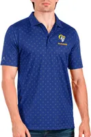 Antigua Los Angeles Rams Wordmark Spark Men's Dark Royal Polo