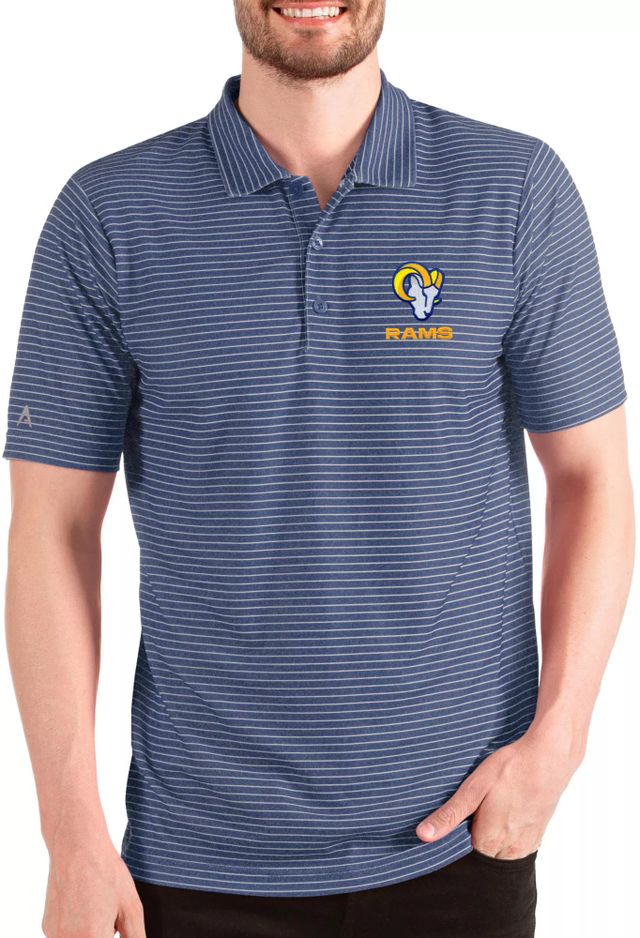 Antigua Apparel / Men's Los Angeles Rams Logo Affluent Royal Polo