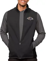 Antigua Baltimore Ravens Course Black Heather Vest