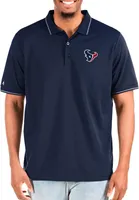 Antigua Men's Houston Texans Affluent Navy/White Big & Tall Polo