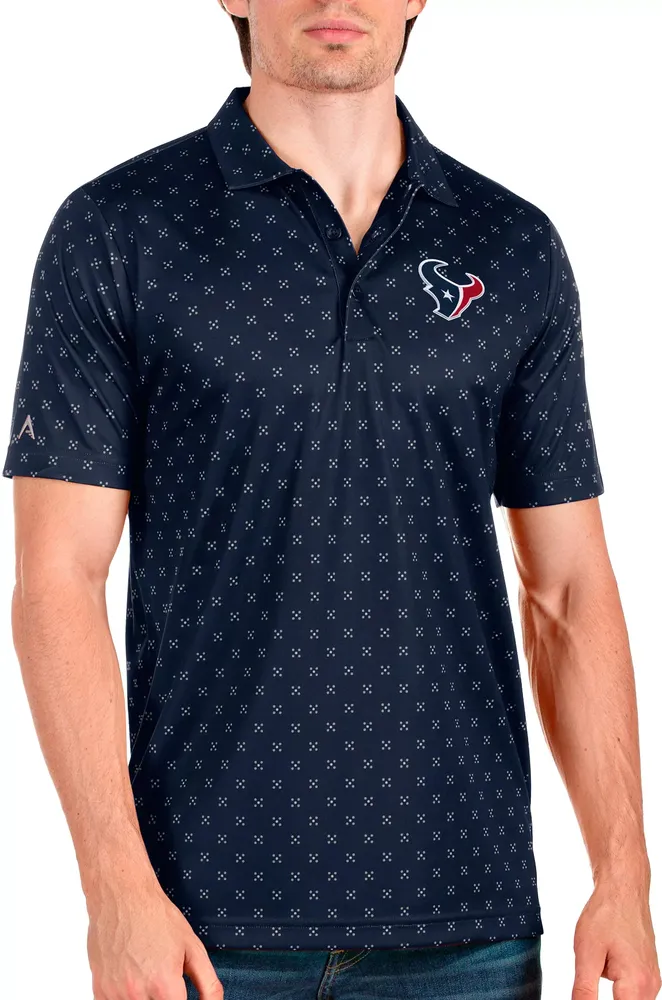 Antigua Houston Texans Men's Spark Navy Polo