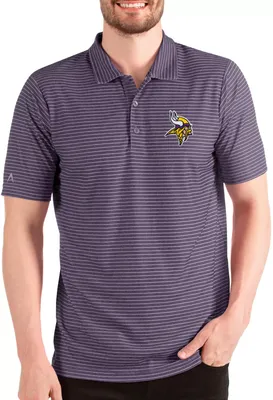 Antigua Men's Minnesota Vikings Esteem Purple/White Polo