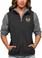 Antigua Women's Milwaukee Bucks Black Course Vest