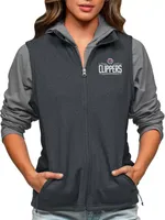 Antigua Women's Los Angeles Clippers Charcoal Course Vest