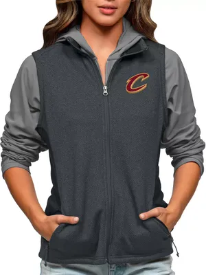 Antigua Women's Cleveland Cavaliers Charcoal Course Vest