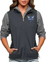 Antigua Women's Charlotte Hornets Charcoal Course Vest