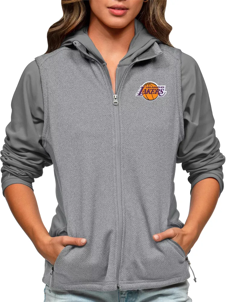 Antigua Women's Los Angeles Lakers Grey Course Vest