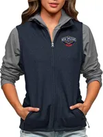 Antigua Women's New Orleans Pelicans Navy Course Vest