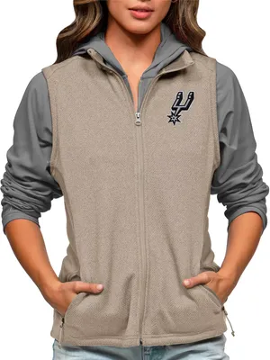 Antigua Women's San Antonio Spurs Tan Course Vest