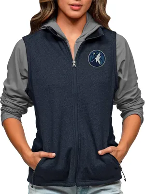 Antigua Women's Minnesota Timberwolves Navy Course Vest