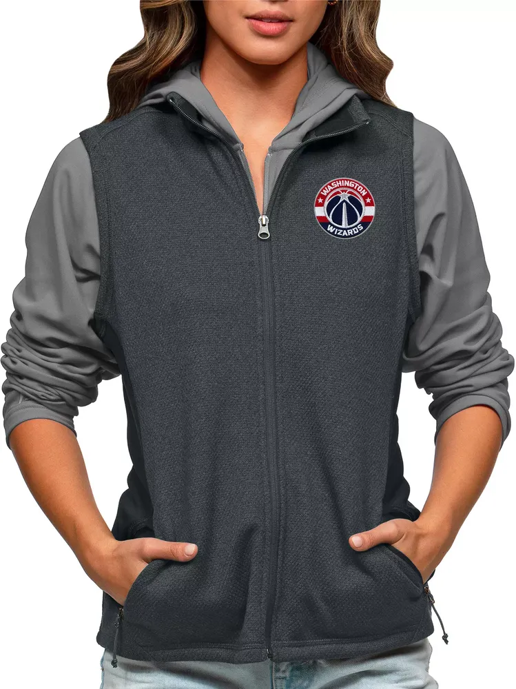 Antigua Women's Washington Wizards Charcoal Course Vest