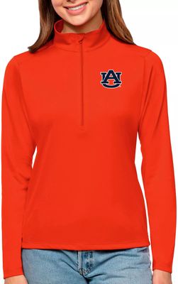 Antigua Women's Auburn Tigers Mango Tribute Quarter-Zip Shirt