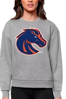 Antigua Women's Boise State Broncos Grey Heather Victory Crew Sweatshirt