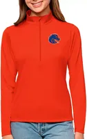 Antigua Women's Boise State Broncos Mango Tribute Quarter-Zip Shirt