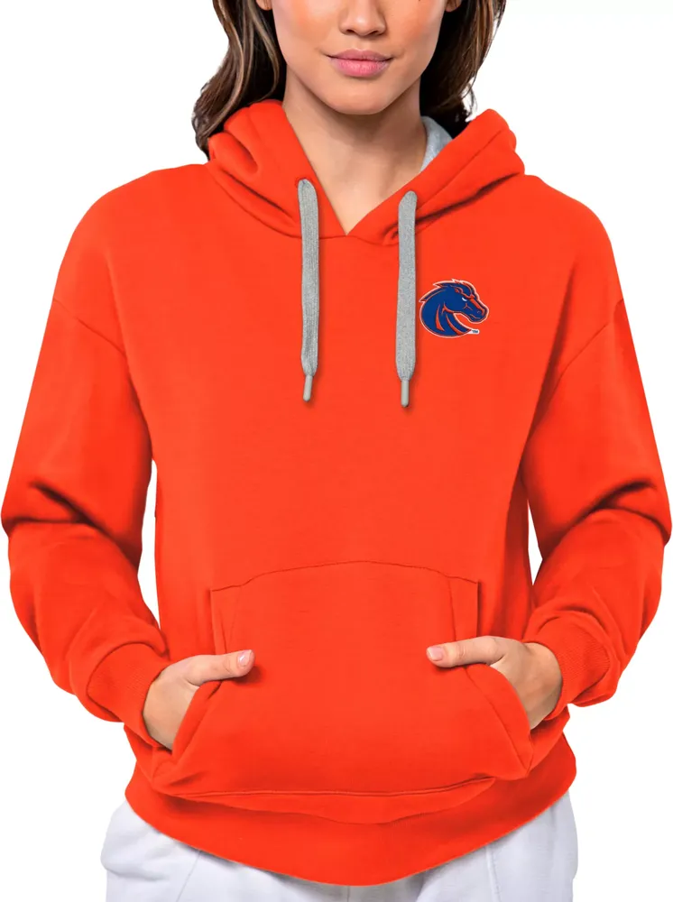 Antigua Women's Boise State Broncos Mango Victory Pullover Hoodie