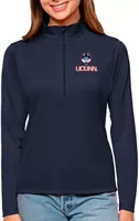 Antigua Women's UConn Huskies Navy Tribute Quarter-Zip Shirt