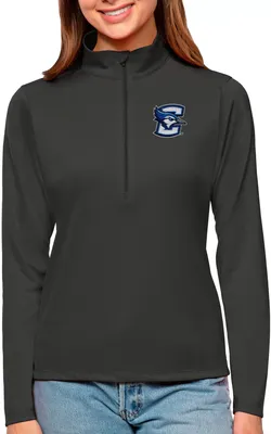 Antigua Women's Creighton Bluejays Smoke Tribute Quarter-Zip Shirt