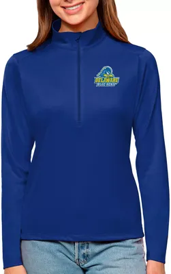 Antigua Women's Delaware Fightin' Blue Hens Royal Tribute Quarter-Zip Shirt